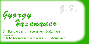 gyorgy hasenauer business card